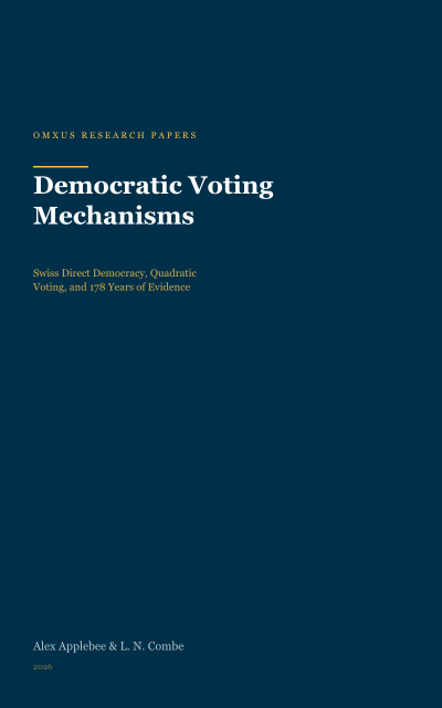 Democratic Voting Mechanisms: Direct Democracy, Quadratic Voting, and the Architecture of Self-Governance